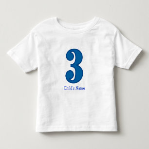 Nummer drei Junge, Kindername Kleinkind T-shirt