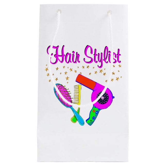 NUMMER EIN HAARSTYLIST UND SCHÖNER KLEINE GESCHENKTÜTE (Vorderseite)