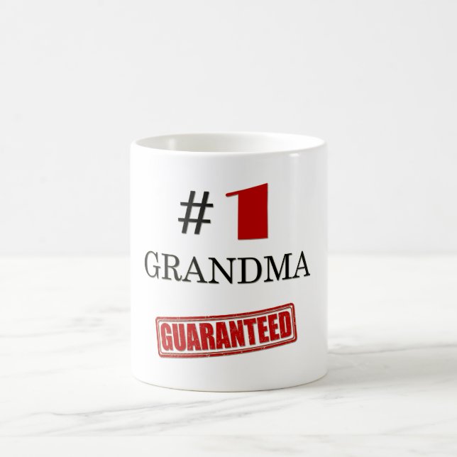 Nummer eins 1 Oma Minimal Schwarzer Funny Kaffeetasse (Mittel)