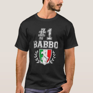 Nummer eins Babbo! Vintager italienischer Vatertag T-Shirt