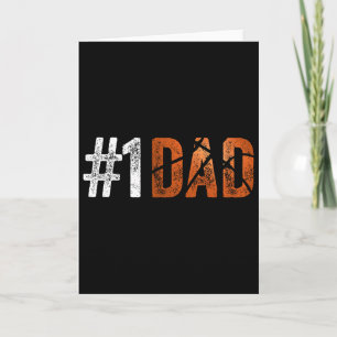 Nummer eins Bysketbyll Vater von Sohn für Vatertag Karte