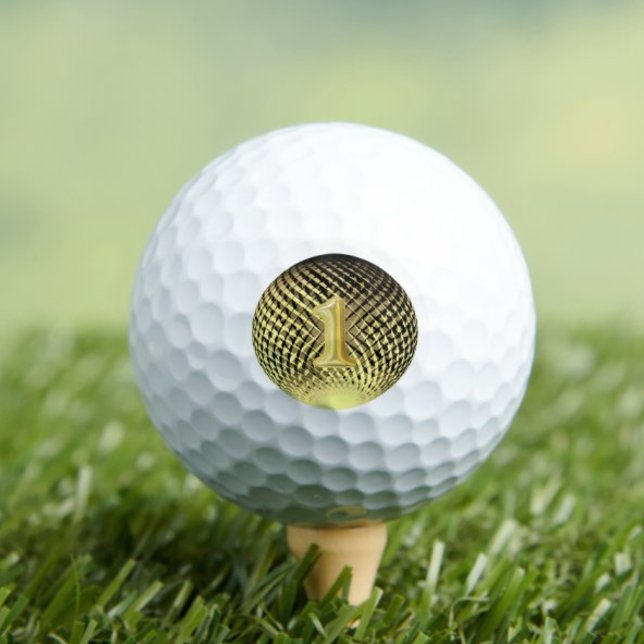 Nummer eins Champion Gold Medaille Golf Balls Golfball (Von Creator hochgeladen)