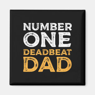 Nummer Eins Deadbeat Vater je Quote Gag Spaß Graph Magnet
