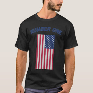 Nummer Eins der amerikanischen Flagge Patriotic Co T-Shirt