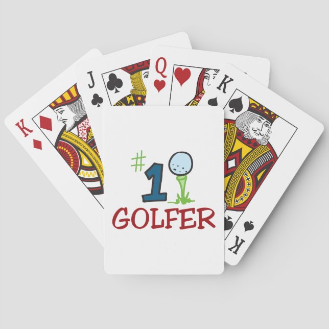 Nummer eins Golfer Spielkarten (Rückseite)