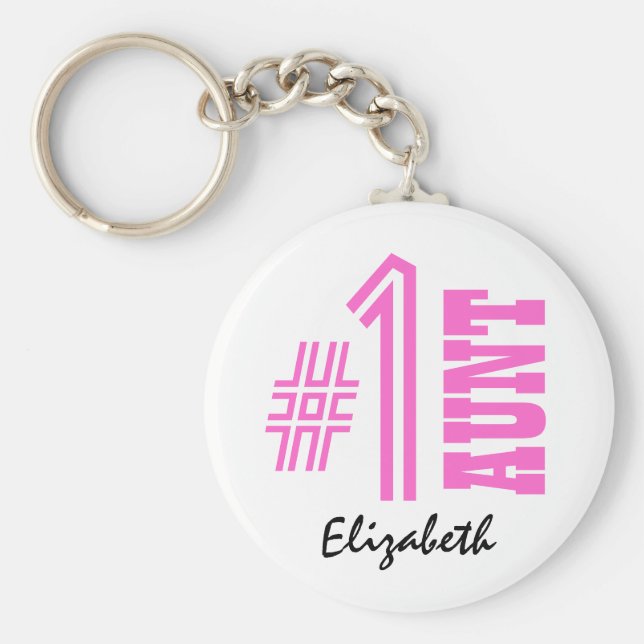 Nummer Eins Individuelle Name Geschenksammlung Ros Schlüsselanhänger (Vorne)