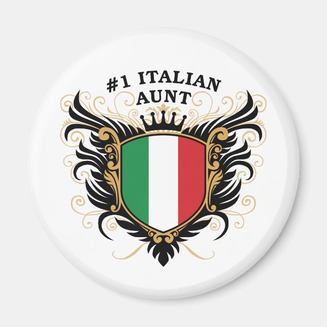 Nummer Eins italienische Tante Magnet (Vorne)