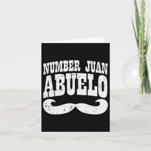 Nummer eins Juan Abuelo Spanischer Vatertag mexika Karte
