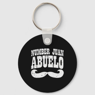 Nummer Eins Juan Abuelo Spanischer Vatertag Mexika Schlüsselanhänger