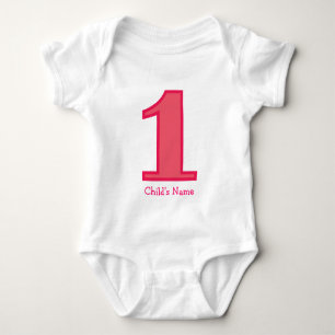 Nummer eins Mädchen, Kindername Baby Strampler