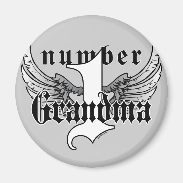 Nummer eins Oma Magnet (Vorne)