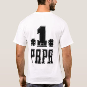 Nummer eins Papa White T-Shirt