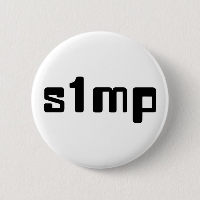 Nummer eins Simp Button (Vorderseite)