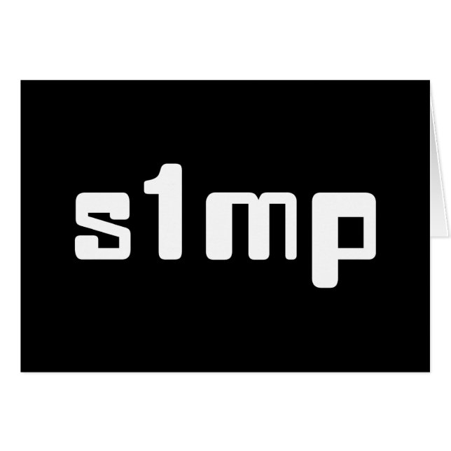 Nummer Eins-Simp-Karte (Vorderseite (Horizontal))