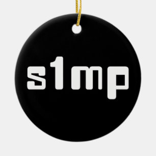 Nummer eins Simp Keramik Ornament