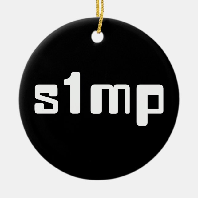 Nummer eins Simp Keramik Ornament (Vorne)