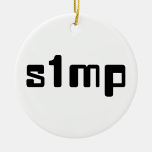Nummer eins Simp Keramik Ornament