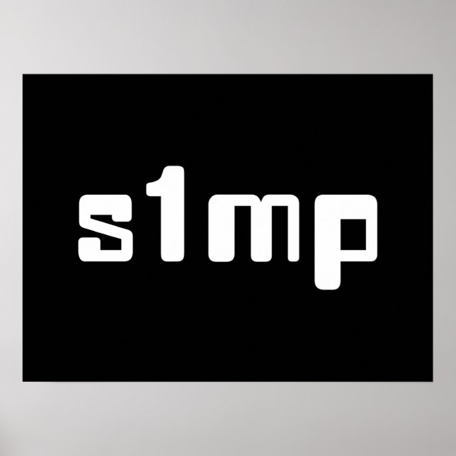 Nummer eins Simp Poster (Vorne)