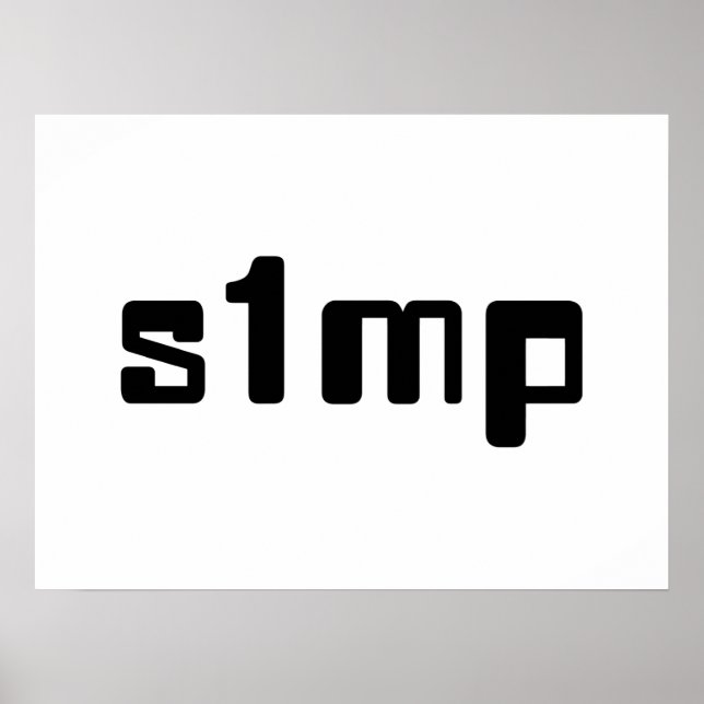 Nummer eins Simp Poster (Vorne)