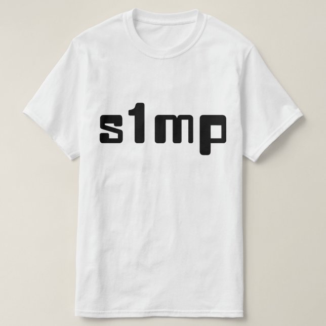 Nummer eins Simp T-Shirt (Design vorne)