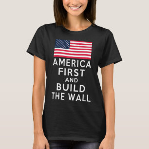 Nummer Eins und Bau einer Mauer T-Shirt