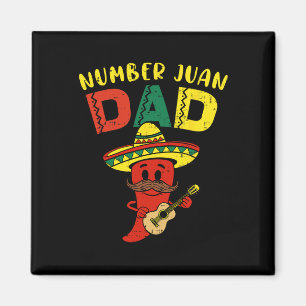 Nummer eins Vater Funny Padre Juan Papa Men Mexica Magnet