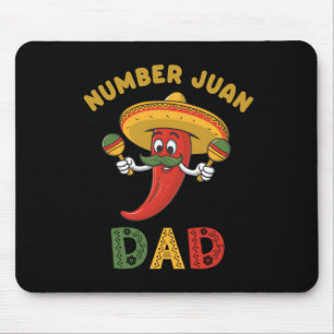 Nummer eins Vater Funny Vatertag mexikanischer Jua Mousepad