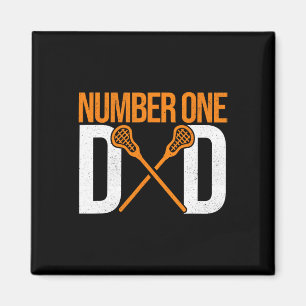 Nummer eins Vater Lax Player Vater Lacrosse Stick Magnet