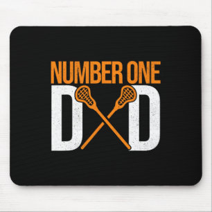 Nummer eins Vater Lax Player Vater Lacrosse Stick Mousepad