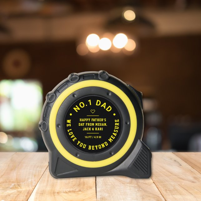 Nummer eins Vater, Liebe über die Messung hinaus,  Maßband (Von Creator hochgeladen)