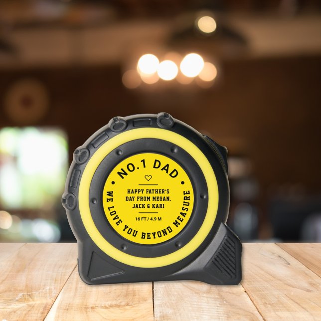 Nummer eins Vater, Liebe über die Messung hinaus,  Maßband (Von Creator hochgeladen)