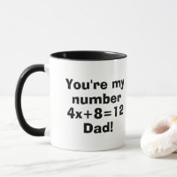 Nummer eins Vater Mathe Lover Funny Vathers Day Ge