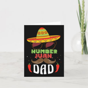 Nummer eins Vater Mexikanischer Vatertag Funny Pad Karte