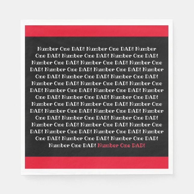 Nummer Eins Vater! Servietten (Vorderseite)