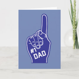 Nummer eins Vater Sporty Vatertag Karte