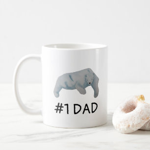 Nummer eins Vater Vatertag Polar Bär Kaffeetasse