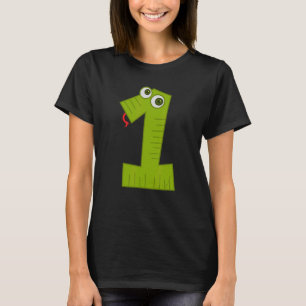 Nummer eins zählen mathematisches Kostüm T-Shirt