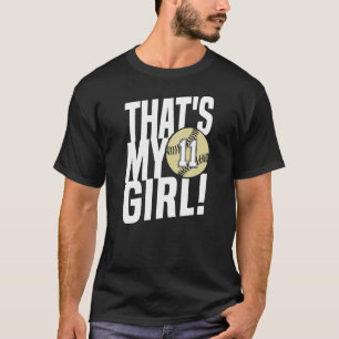 Nummer elf, das ist mein Mädchen 11 Softball Mama T-Shirt