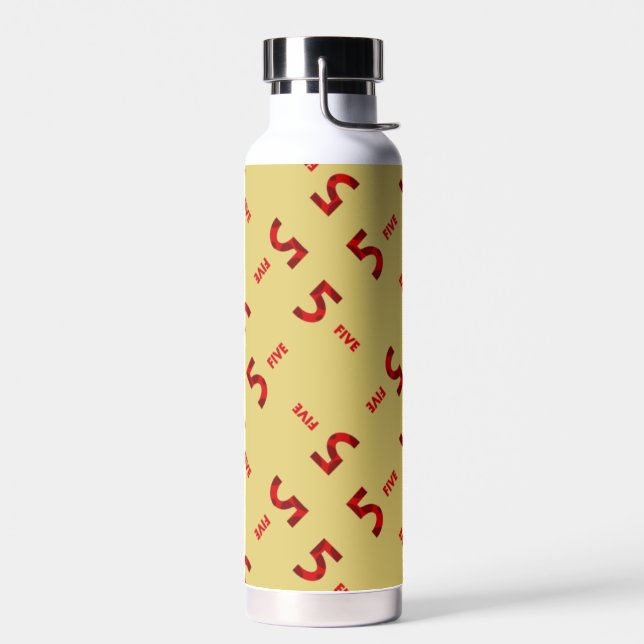 Nummer fünf braun trinkflasche (Links)
