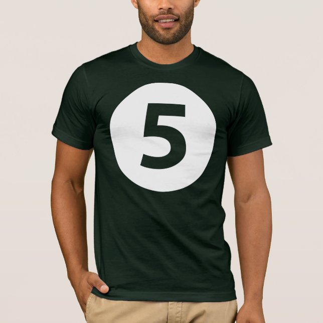 Nummer fünf T-Shirt (Vorderseite)