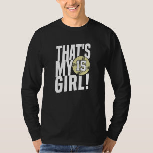 Nummer Fünfzehn Das ist mein Mädchen 15 Softball- T-Shirt