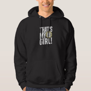 Nummer Fünfzehn Das ist mein Mädchen 15 Volleyball Hoodie