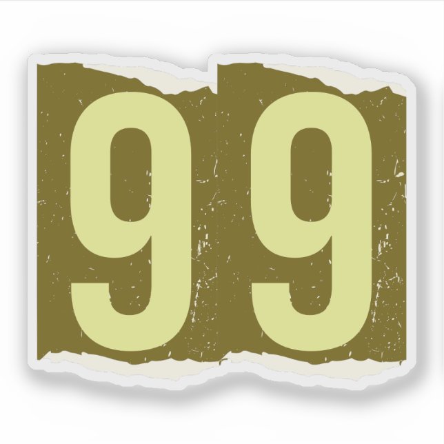 Nummer Magazin Lösegeld 99 Aufkleber (Vorderseite)