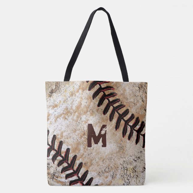 Nummer oder Monogramm Baseball-Tragetasche (Vorderseite)