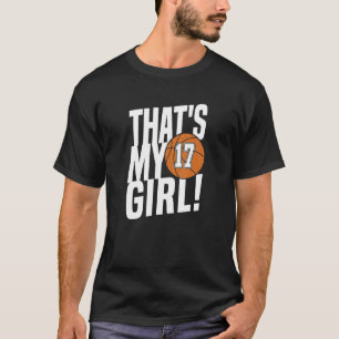 Nummer siebzehn, das ist meine Mama 17 Basketball T-Shirt