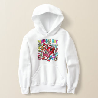 Nummer-Tag-Hoodie für Kinder UK Grundschule Mathe Hoodie