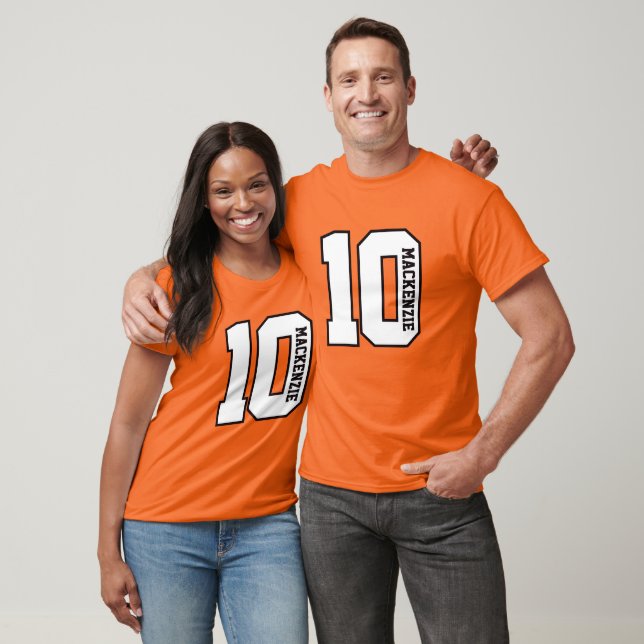 Nummer und Name personalisiert  T-Shirt (Unisex)