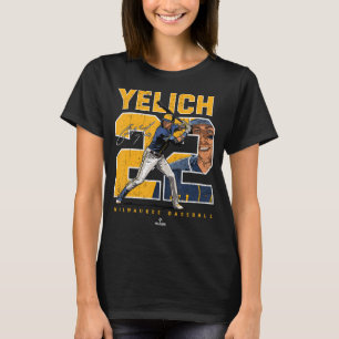 Nummer und Portrait Christlich Yelich Milwaukee ML T-Shirt