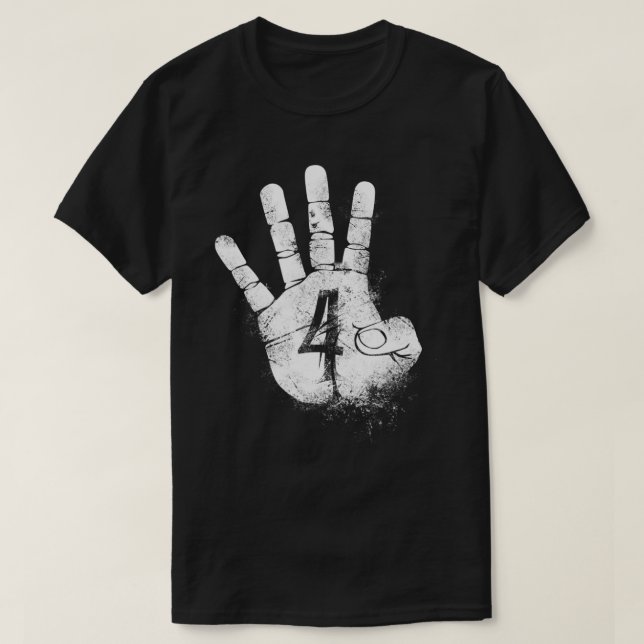 NUMMER VIER 4 Fantastische Wege zu sagen Hallo Aka T-Shirt (Design vorne)