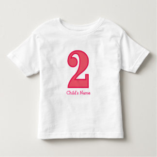 Nummer zwei Mädchen, Kindername Kleinkind T-shirt